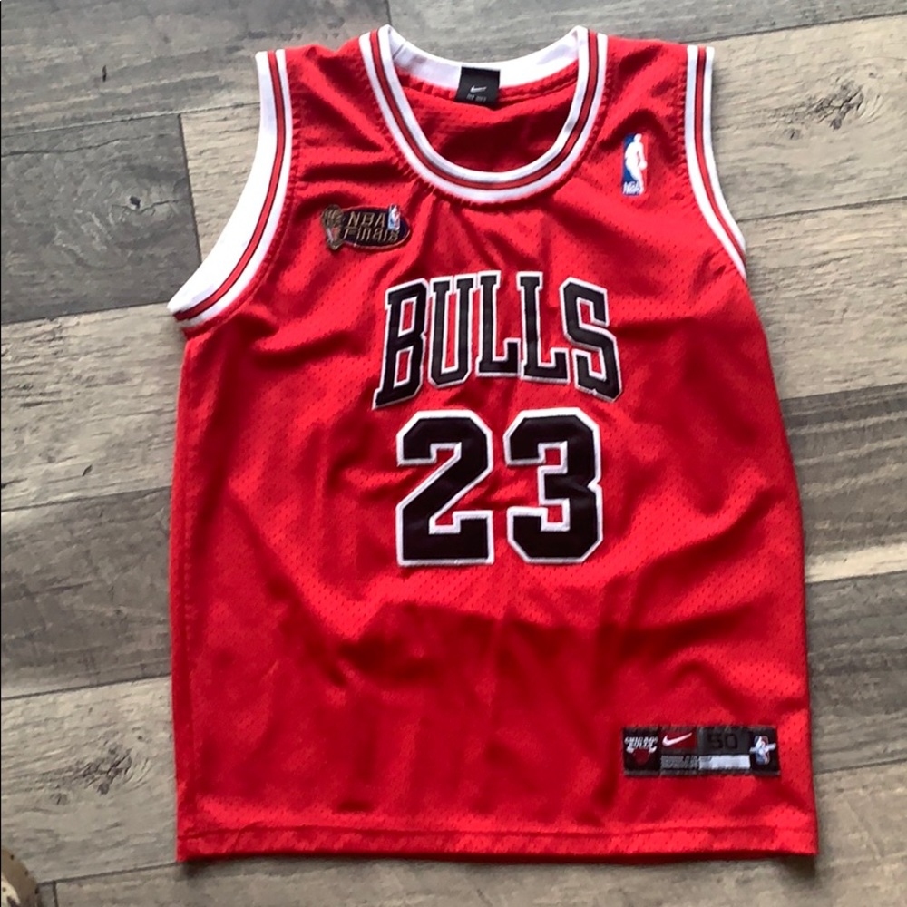 Chicago Bulls Michael Jordan NBA Finals Nike Jersy